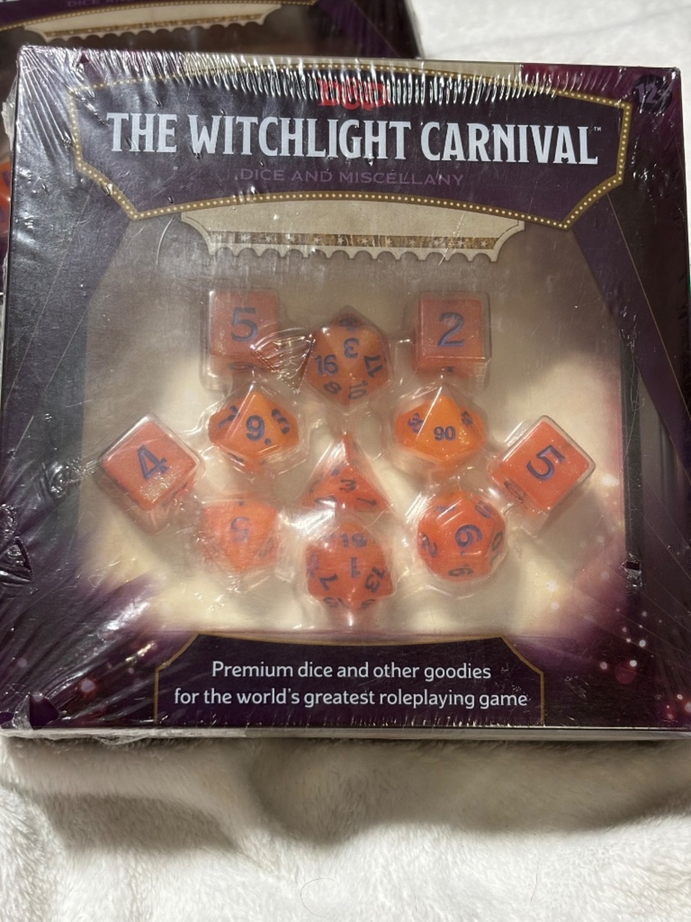 Dungeons and Dragons Game Dice Set Witchlight Carnival D&D